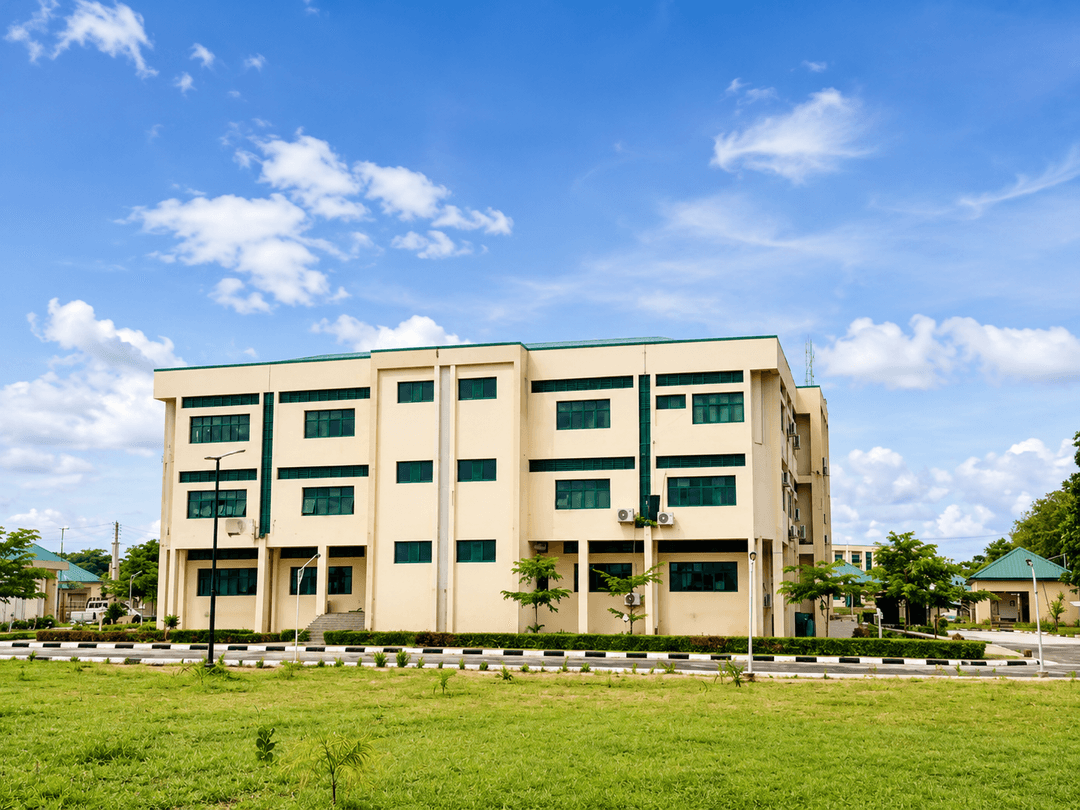 Side view of the D.D.S. Library building